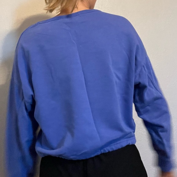 Blue cropped champion sweatshirt - Picture 4 of 4